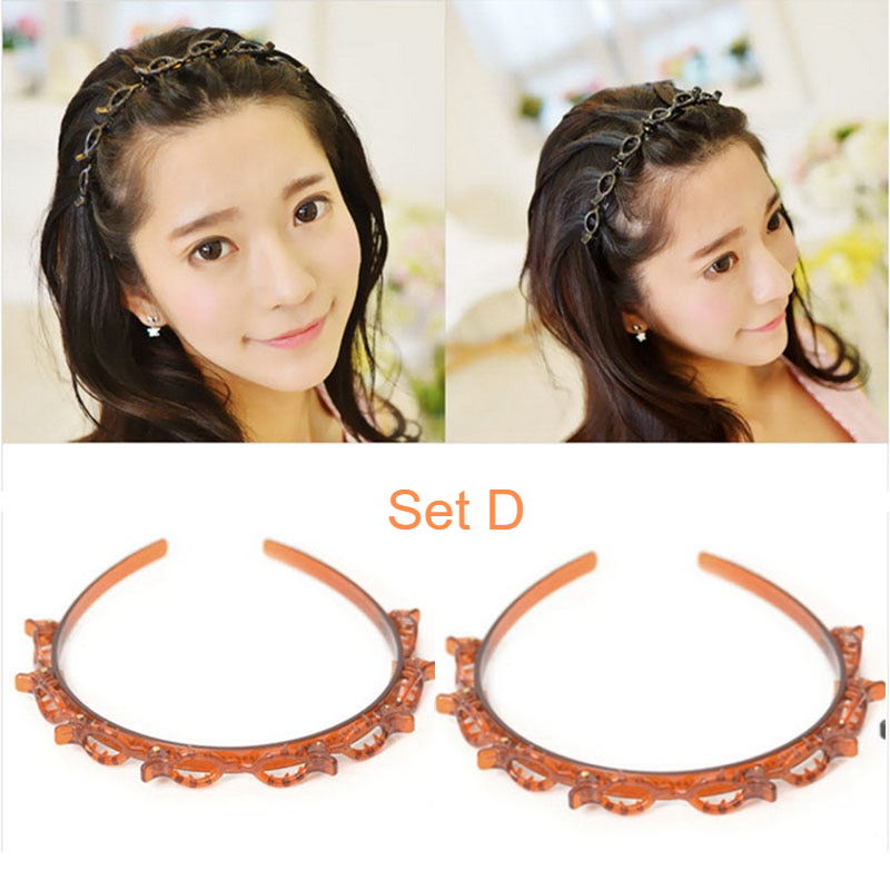 New Fashion Hair Braided Styling Headband Clips Funiyou