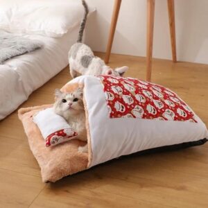 Removable Dog Cat Bed Cat Sleeping Bag - Funiyou